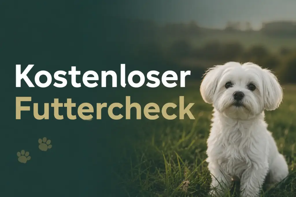 Kostenloser Futtercheck für deinen Hund
