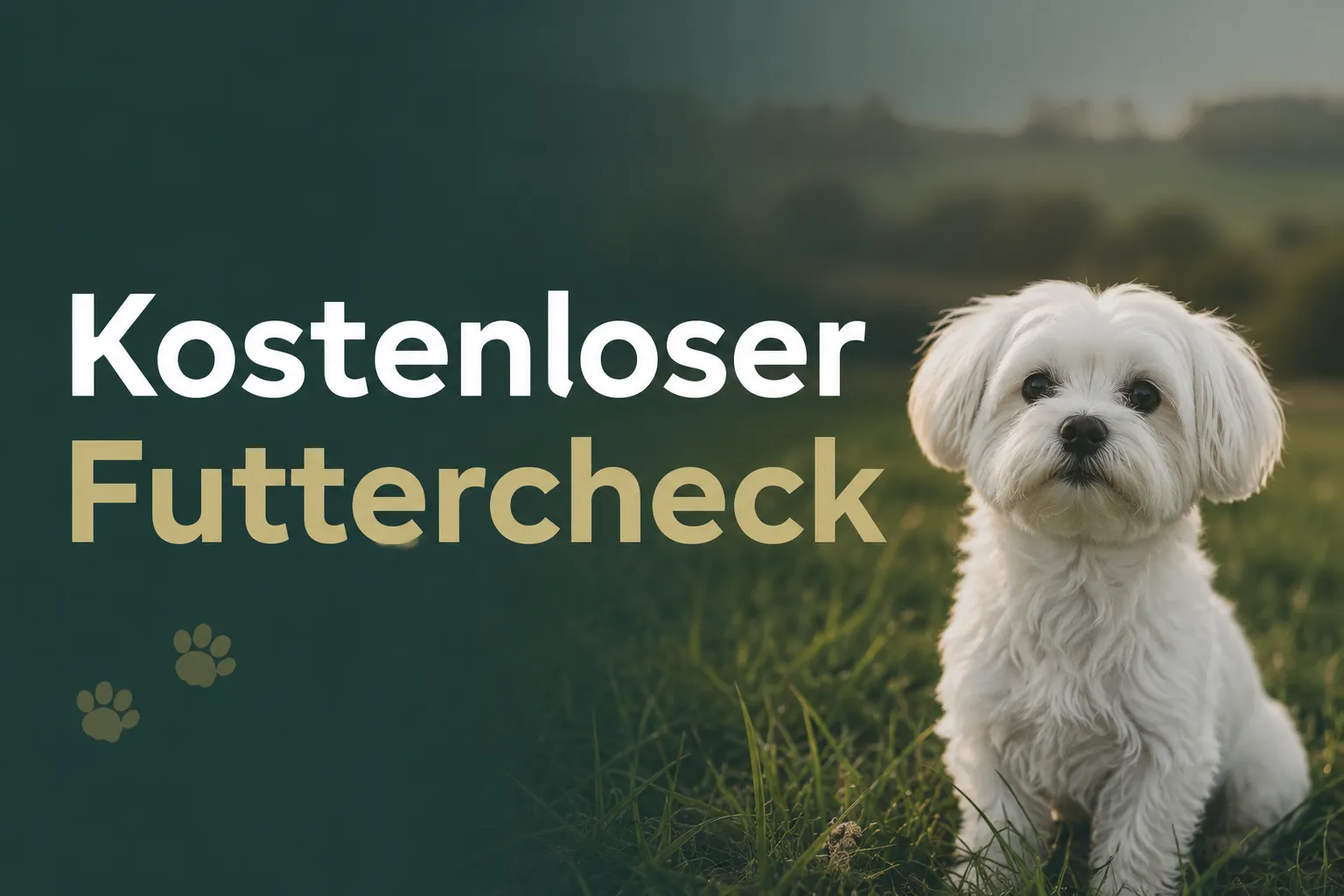 Kostenloser Futtercheck für Hunde